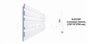 Kr231SP/2,7 cтеновая панель КОМБО ПОЛОСА (150*10*2700 мм)/17 1291155